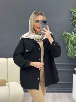 مانتو لینن چهار جیب کد 4426 - تصویر 14