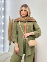 ست مانتو و شلوار تک جیب کد 4338 - تصویر 15