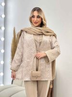 مانتو لمه مغزی دوزی کد 4342 - تصویر 6