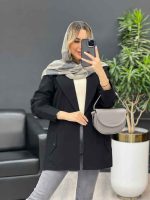 مانتو لینن سرشانه ژیله کد 4343 - تصویر 7