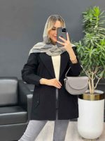 مانتو لینن سرشانه ژیله کد 4453 - تصویر 6