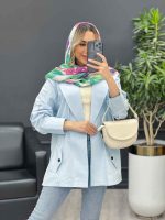 مانتو لینن سرشانه ژیله کد 4453 - تصویر 11