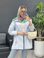 مانتو لینن سرشانه ژیله کد 4343 - تصویر 11