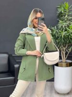 مانتو لینن سرشانه ژیله کد 4343 - تصویر 22