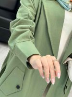 مانتو لینن سرشانه ژیله کد 4343 - تصویر 19
