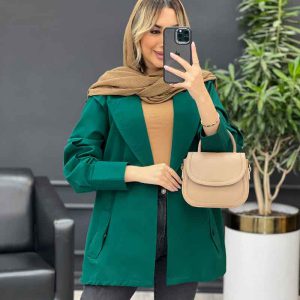 مانتو لینن سرشانه ژیله کد 4343