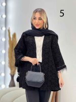 مانتو فکورا آستین پر کد 4311 - تصویر 2