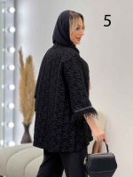 مانتو فکورا آستین پر کد 4311 - تصویر 5
