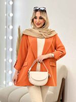 مانتو دو جیب آستین پاگن کد 4340 - تصویر 22