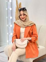 مانتو دو جیب آستین پاگن کد 4340 - تصویر 14
