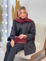 مانتو ژاکارد آستین لاله ای کد 4331 - تصویر 8