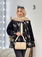 مانتو جلو باز آینه دوزی کد 4352 - تصویر 10