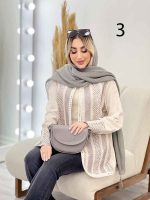 مانتو جلو باز آینه دوزی کد 4352 - تصویر 4