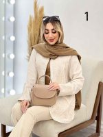 مانتو جلو باز آینه دوزی کد 4431 - تصویر 18