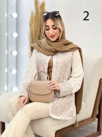 مانتو جلو باز آینه دوزی کد 4352 - تصویر 18