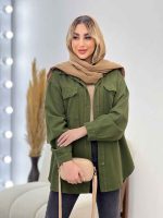 مانتو کتان رنگی دو جیب کد 4374 - تصویر 18
