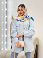 مانتو کتان رنگی دو جیب کد 4374 - تصویر 10