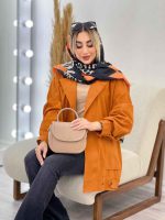مانتو لینن دو جیب پایین پاگن کد 4371 - تصویر 14