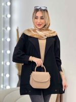 مانتو لینن دو جیب پایین پاگن کد 4371 - تصویر 13