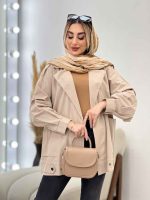 مانتو لینن دو جیب پایین پاگن کد 4371 - تصویر 20