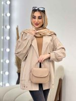 مانتو لینن دو جیب پایین پاگن کد 4371 - تصویر 8