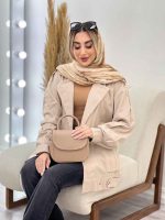 مانتو لینن دو جیب پایین پاگن کد 4371 - تصویر 11