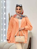 مانتو لینن دو جیب پایین پاگن کد 4371 - تصویر 9