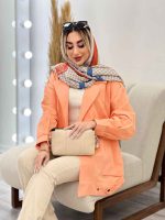 مانتو لینن دو جیب پایین پاگن کد 4371 - تصویر 19