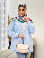 مانتو لینن دو جیب پایین پاگن کد 4371 - تصویر 7