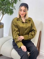 شومیز ساتن سلین کد 4380 - تصویر 32