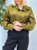شومیز ساتن سلین کد 4380 - تصویر 17
