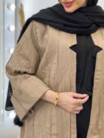 مانتو یقه چاک آستین پاکتی کد 4304 - تصویر 6