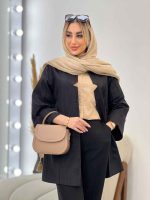 مانتو یقه چاک آستین پاکتی کد 4304 - تصویر 8