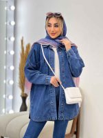 مانتو جین دو جیب کد 4375 - تصویر 4