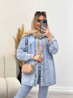 مانتو جین دو جیب کد 4375 - تصویر 13