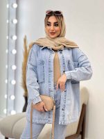 مانتو جین دو جیب کد 4375 - تصویر 12