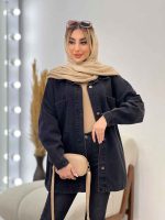 مانتو جین دو جیب کد 4375 - تصویر 9
