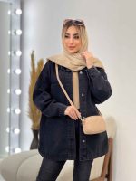 مانتو جین دو جیب کد 4375 - تصویر 3