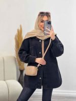 مانتو جین دو جیب کد 4375 - تصویر 7