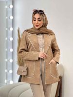 مانتو ژاکارد دو جیب مروارید کد 4330 - تصویر 12
