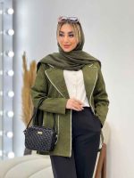 مانتو ژاکارد دو جیب مروارید کد 4330 - تصویر 14
