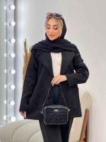 مانتو ژاکارد دو جیب مروارید کد 4330 - تصویر 4