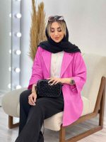 مانتو جیب نما آستین دوبل کد 4329 - تصویر 5