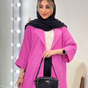 مانتو جیب نما آستین دوبل کد 4329