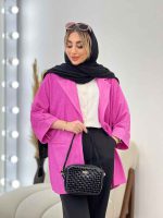 مانتو جیب نما آستین دوبل کد 4329 - تصویر 9