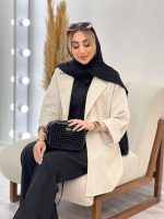 مانتو جیب نما آستین دوبل کد 4329 - تصویر 14