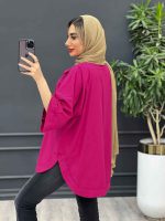 مانتو لینن جیب دکمه کد 4382 - تصویر 6