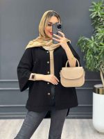 مانتو لینن جیب دکمه کد 4510 - تصویر 3