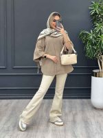 مانتو لینن جیب دکمه کد 4382 - تصویر 21