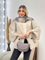 مانتو پانچ دو دکمه کد 4362 - تصویر 3